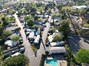 Excellent Drone Shot of the Entire Cottonwood Estates Park with Unit #114 adjacent to the pool. Best spot in the Park!
