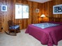 Guest Bedroom with real cedar walls