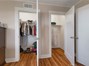 Primary bedroom closets- 1 long/wide walk in closet, 1 smaller closet