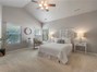 Large master bedroom with vaulted ceilings
