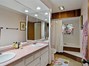 Upstairs hall bathroom with Barbra Kraft bathtub mold.
