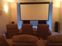 Home theater with drop down screen